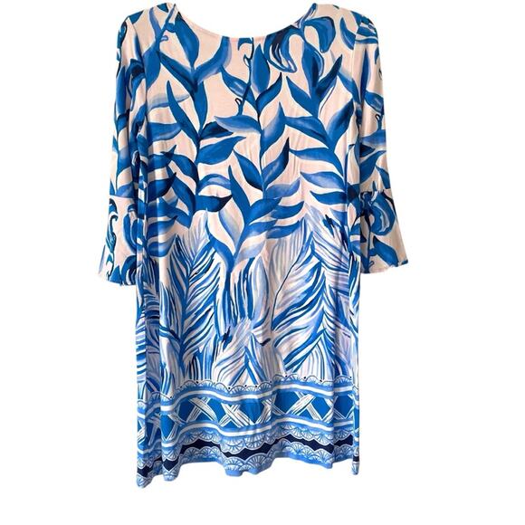 Lilly Pulitzer Ophelia Shift Dress Pink Tropics Tint Heat Wave size small Blue - Picture 6 of 9